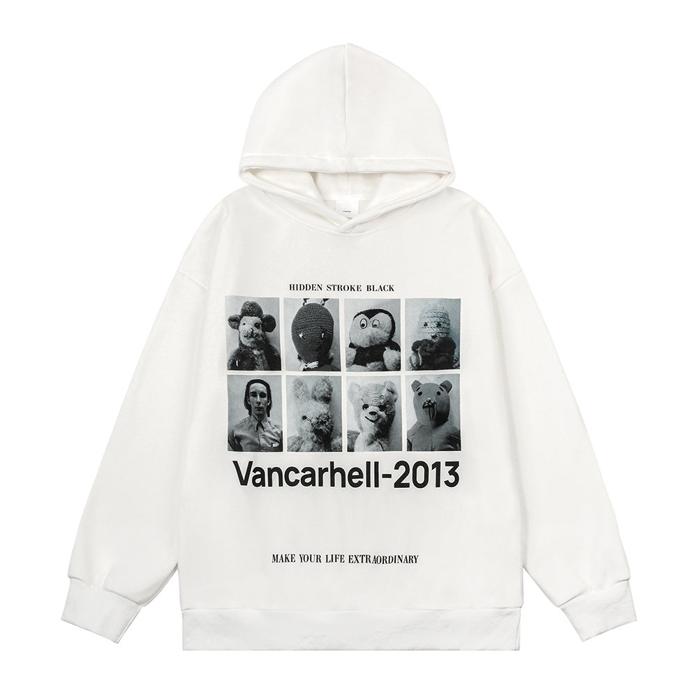 Fashion Jiugongge Printed Hoodie Men